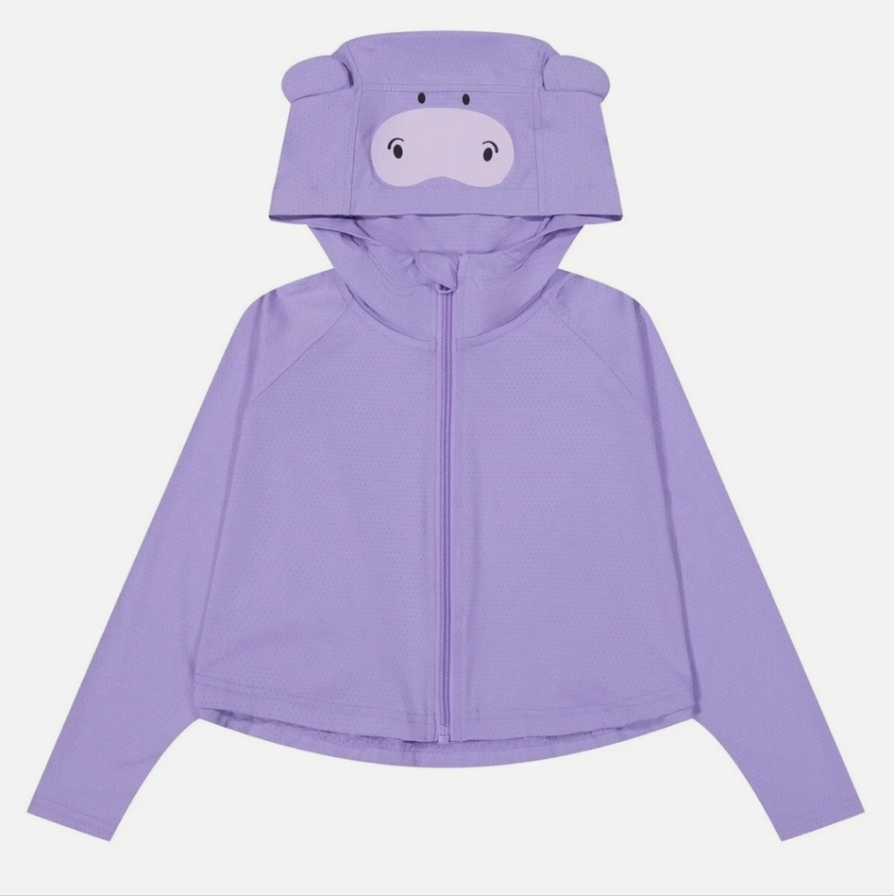 HAZEL + HARPER UPF Swim Coverup Purple Full Zipper 2T-4T Unisex